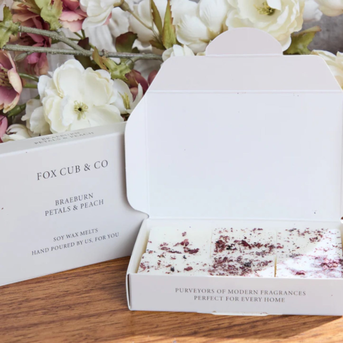 Fox Cub & Co Braeburn Petals & Peach Soy Wax Melts