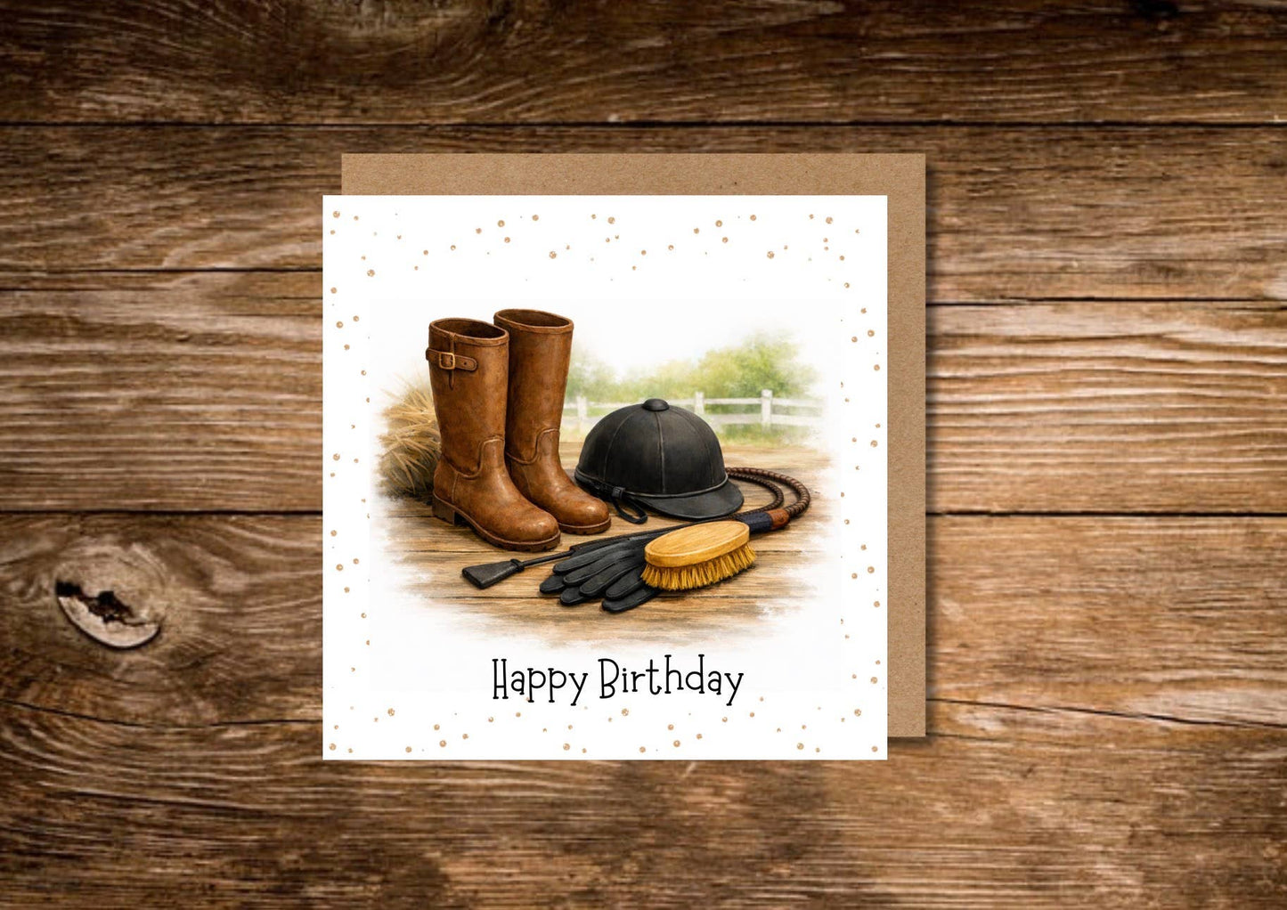 Horse Rider Birthday Card