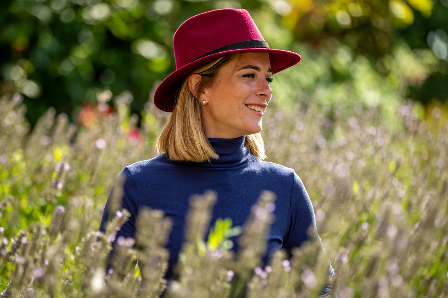 Ginger & Jardine Luxe Roll Neck Navy