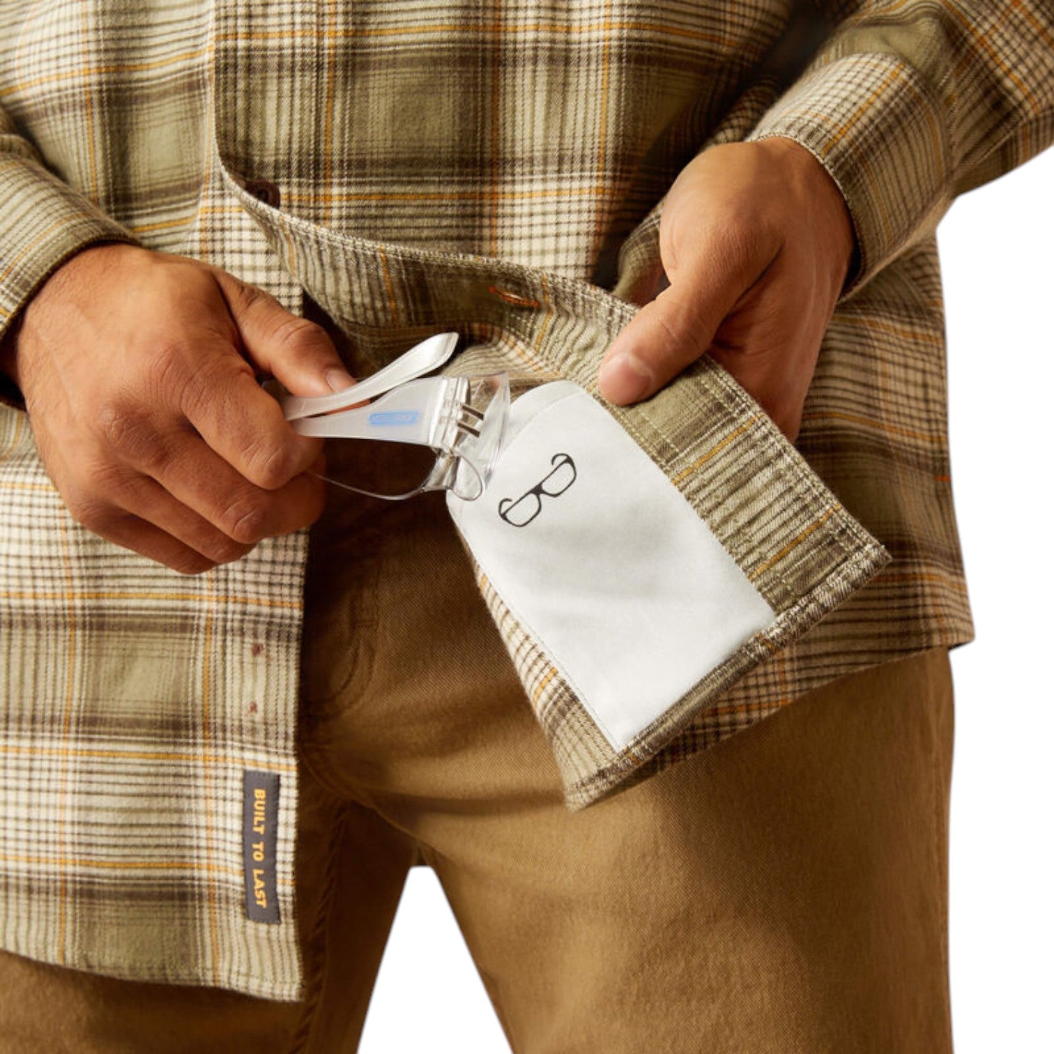 Ariat Men's Rebar Flannel Shirt Deep Linchin bottom