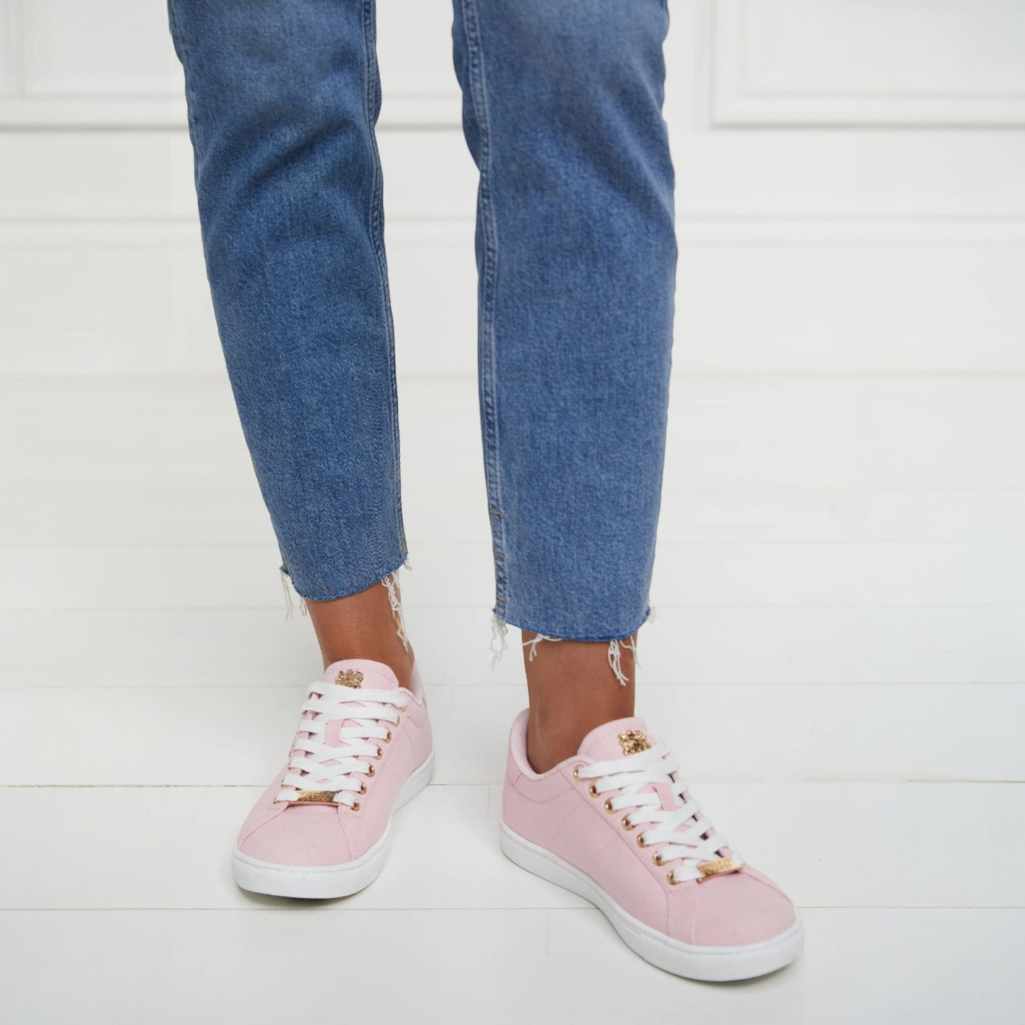 Holland Cooper Chelsea Court Trainer Pink