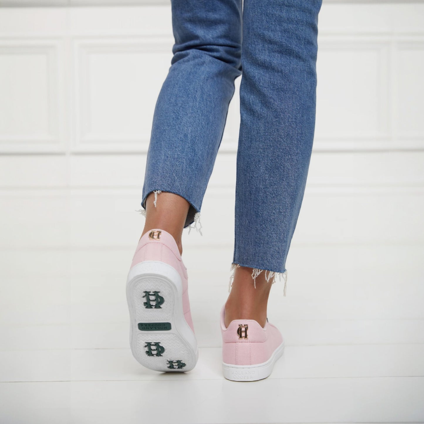 Holland Cooper Chelsea Court Trainer Pink