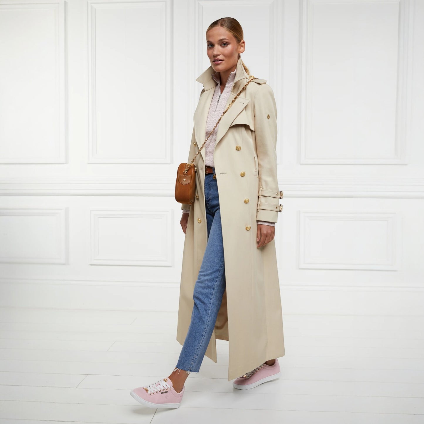 Holland Cooper Chelsea Court Trainer Pink