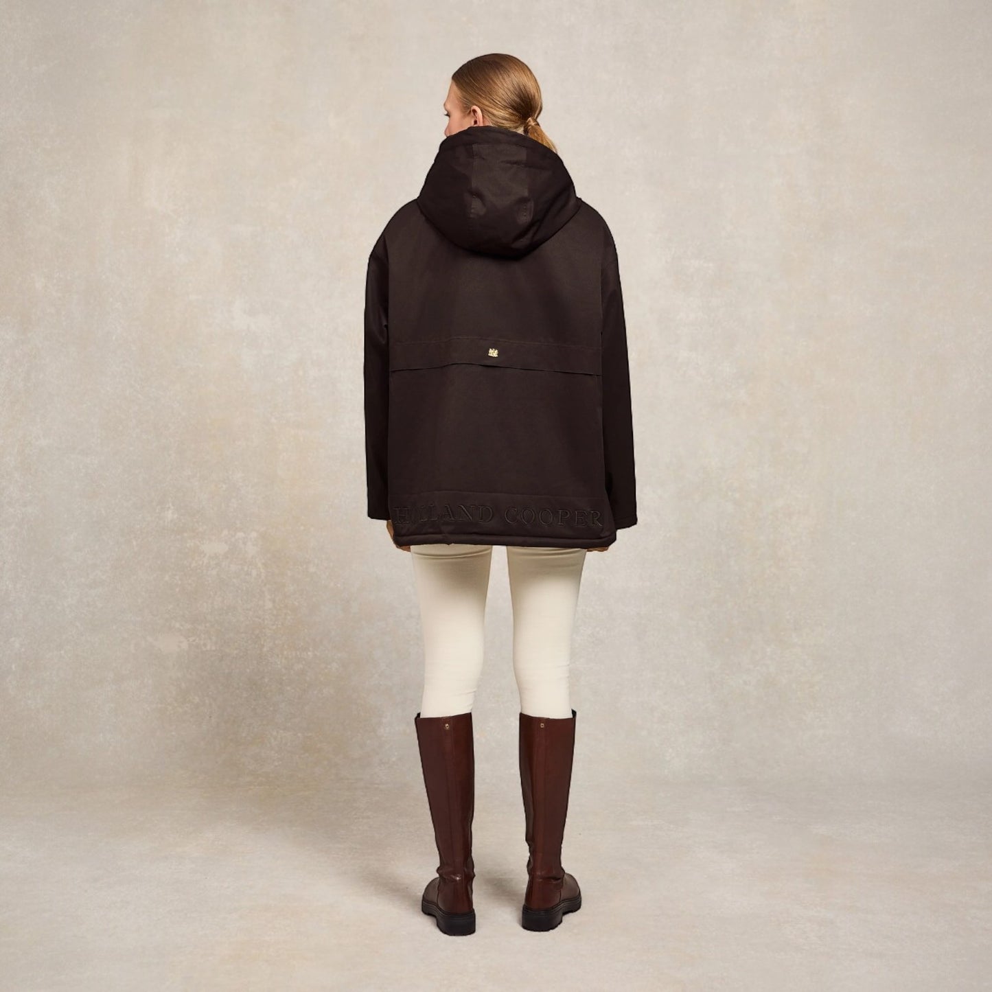 Holland Cooper One-Size Waterproof Jacket Chocolate