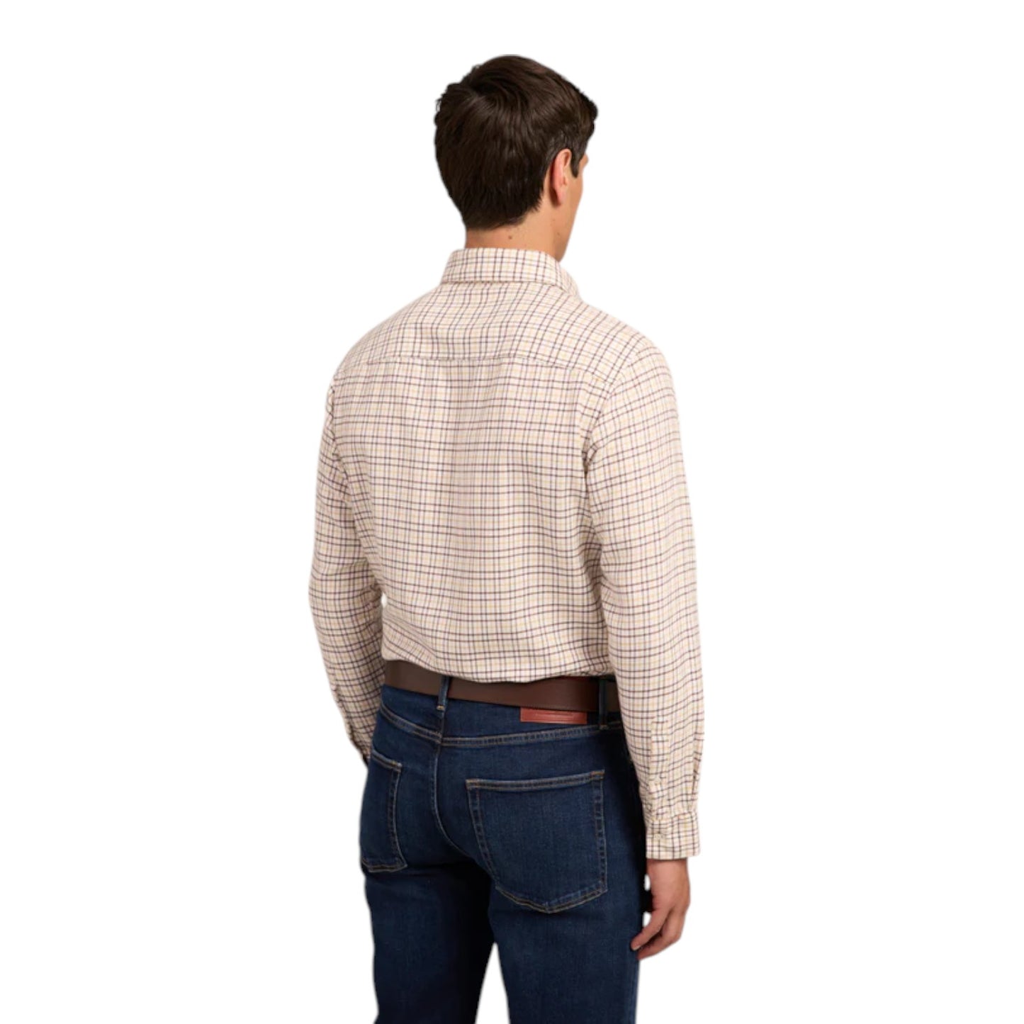 Holland Cooper Men's Classic Button Down Shirt Cheltenham Camel Check