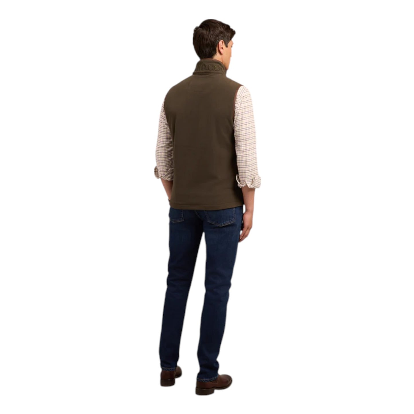 Holland Cooper Men's Country Fleece Gilet Khaki