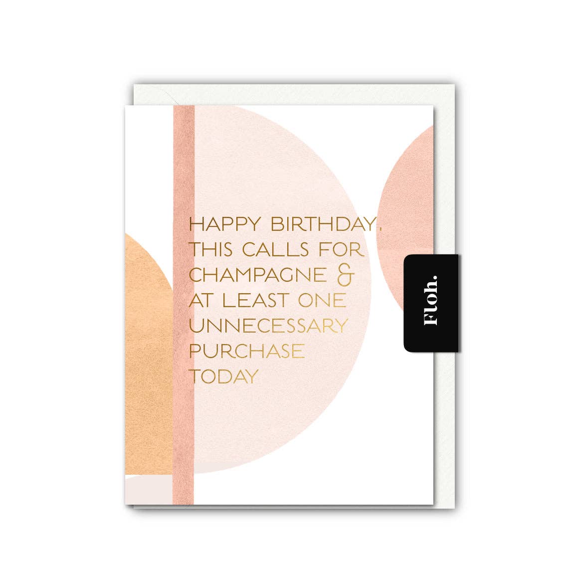 Happy Birthday! Champagne Card (Cello-Free)