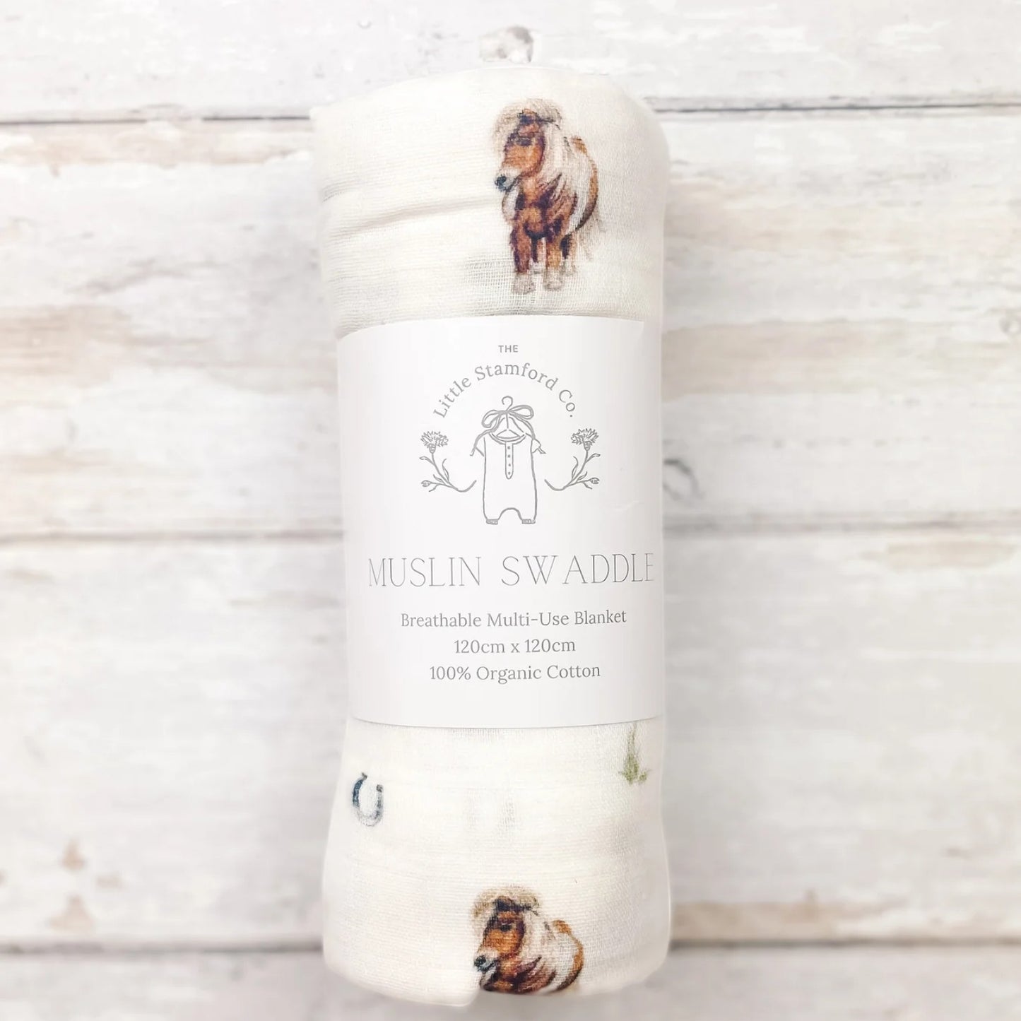 The Little Stamford Co. Muslin Blanket Pony