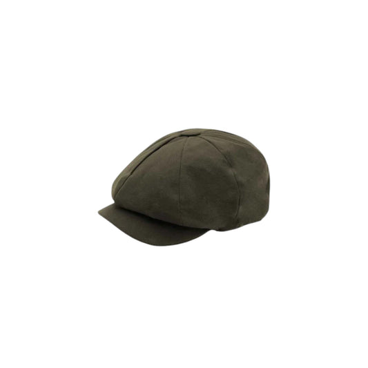 Holland Cooper Men's Baker Boy Tweed Cap Green Wax