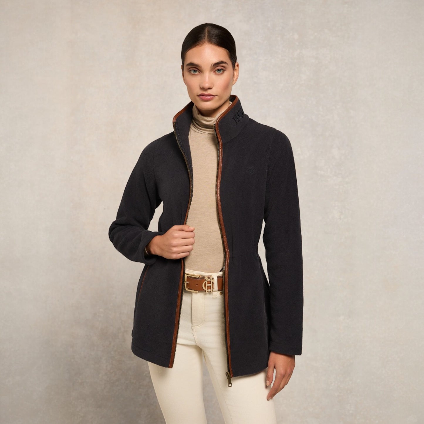 Holland Cooper Country Longline Fleece Ink Navy