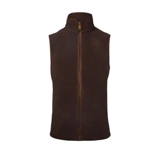 Holland Cooper Men's Country Fleece Gilet Chocolate