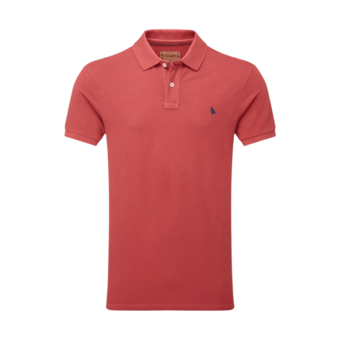 Schoffel St Ives Garment Dyed Polo Shirt Slate Red