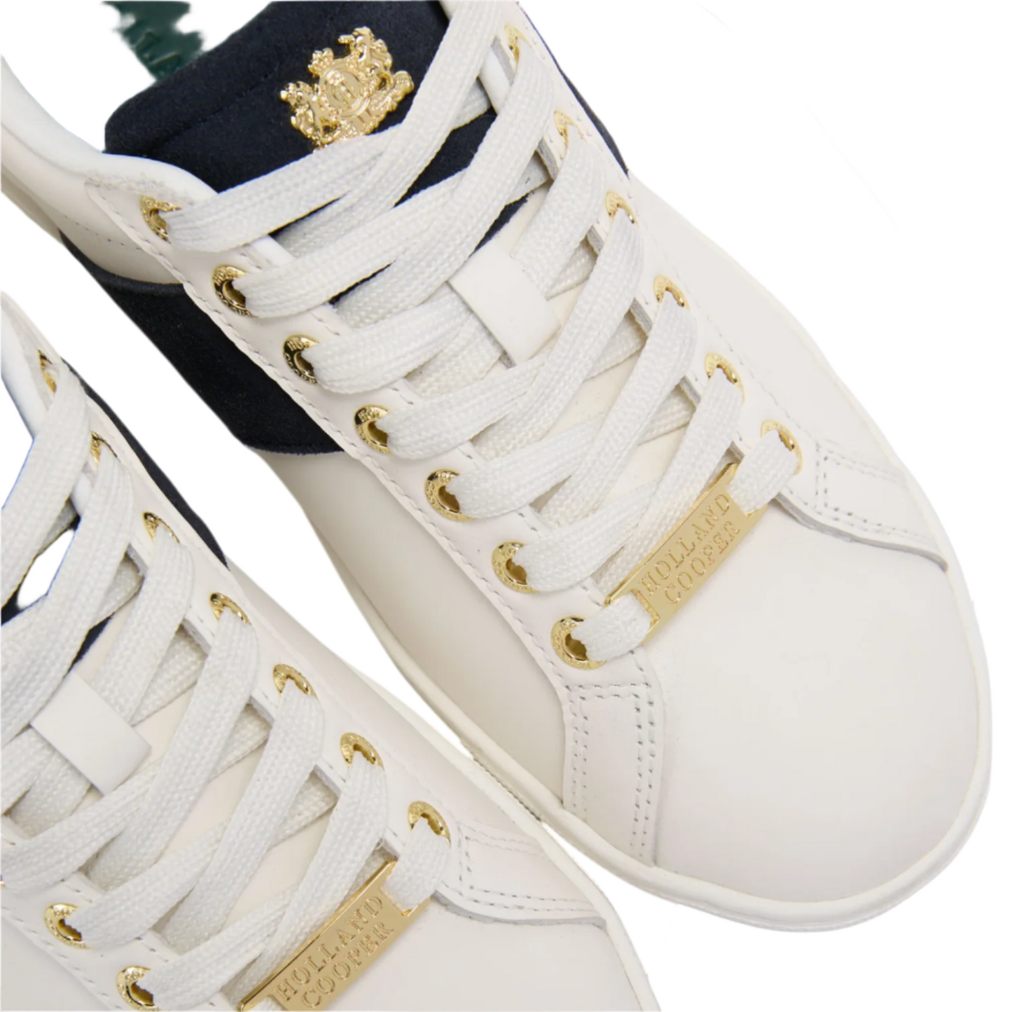 Holland Cooper Knightsbridge Court Trainer White Navy