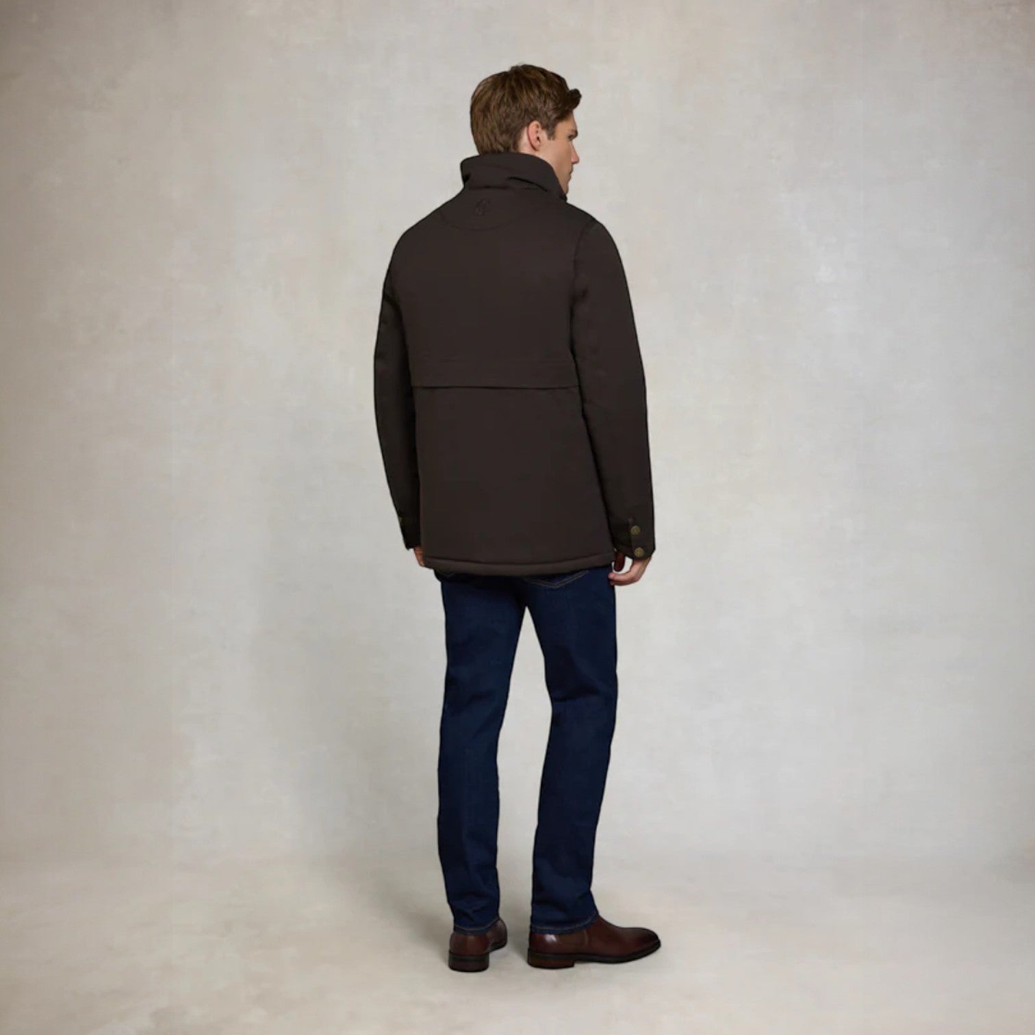 Holland Cooper Men's Stamford Field Coat Chocolate