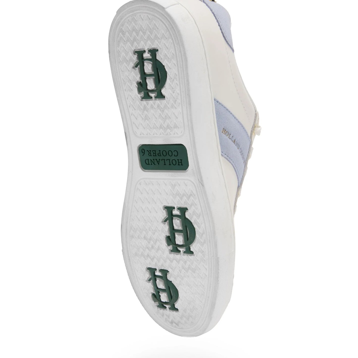 Holland Cooper Knightsbridge Court Trainer White Smokey Blue