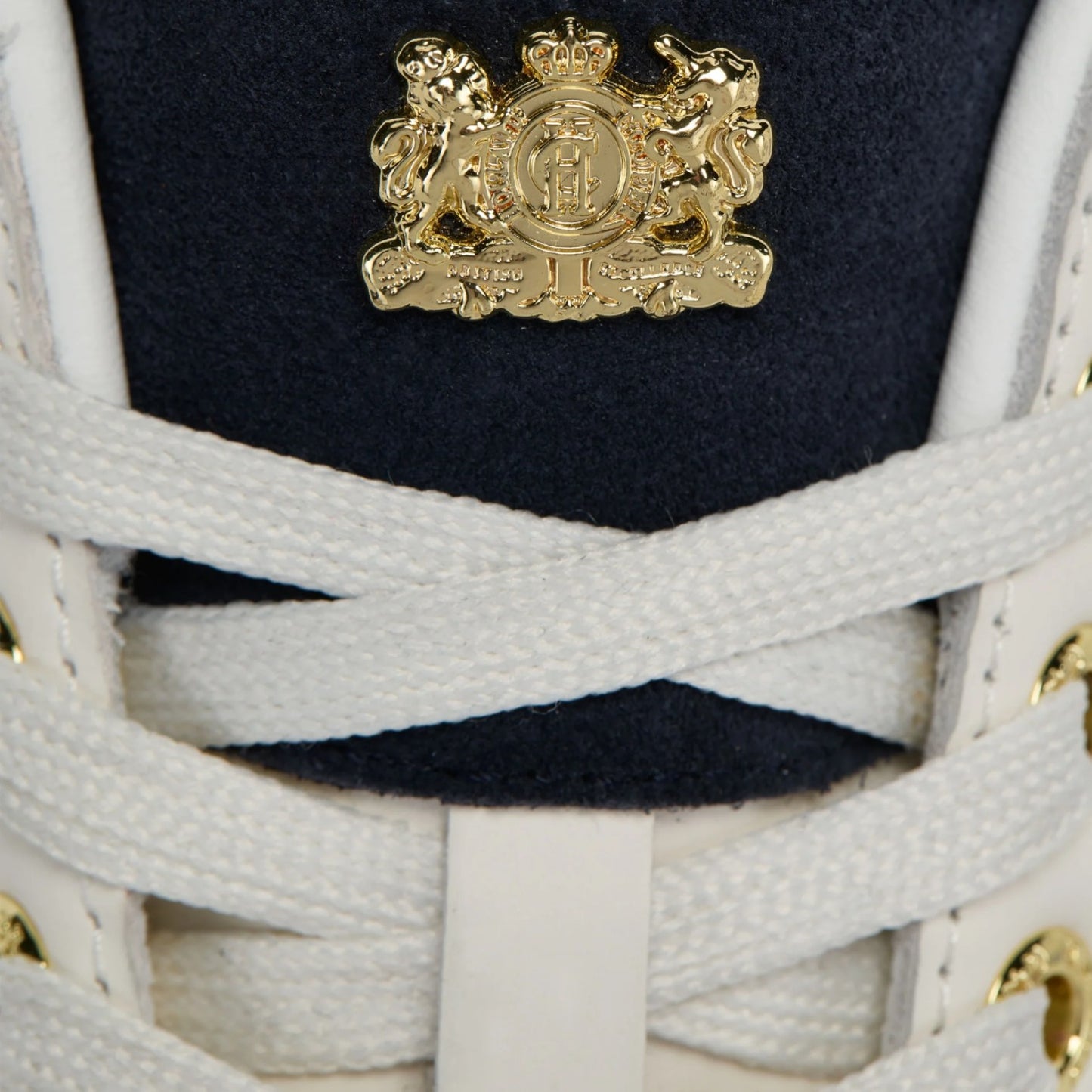 Holland Cooper Knightsbridge Court Trainer White Navy