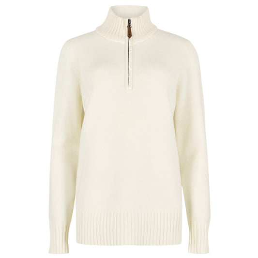Dubarry Markham 1/4 Zip Sweater Chalk
