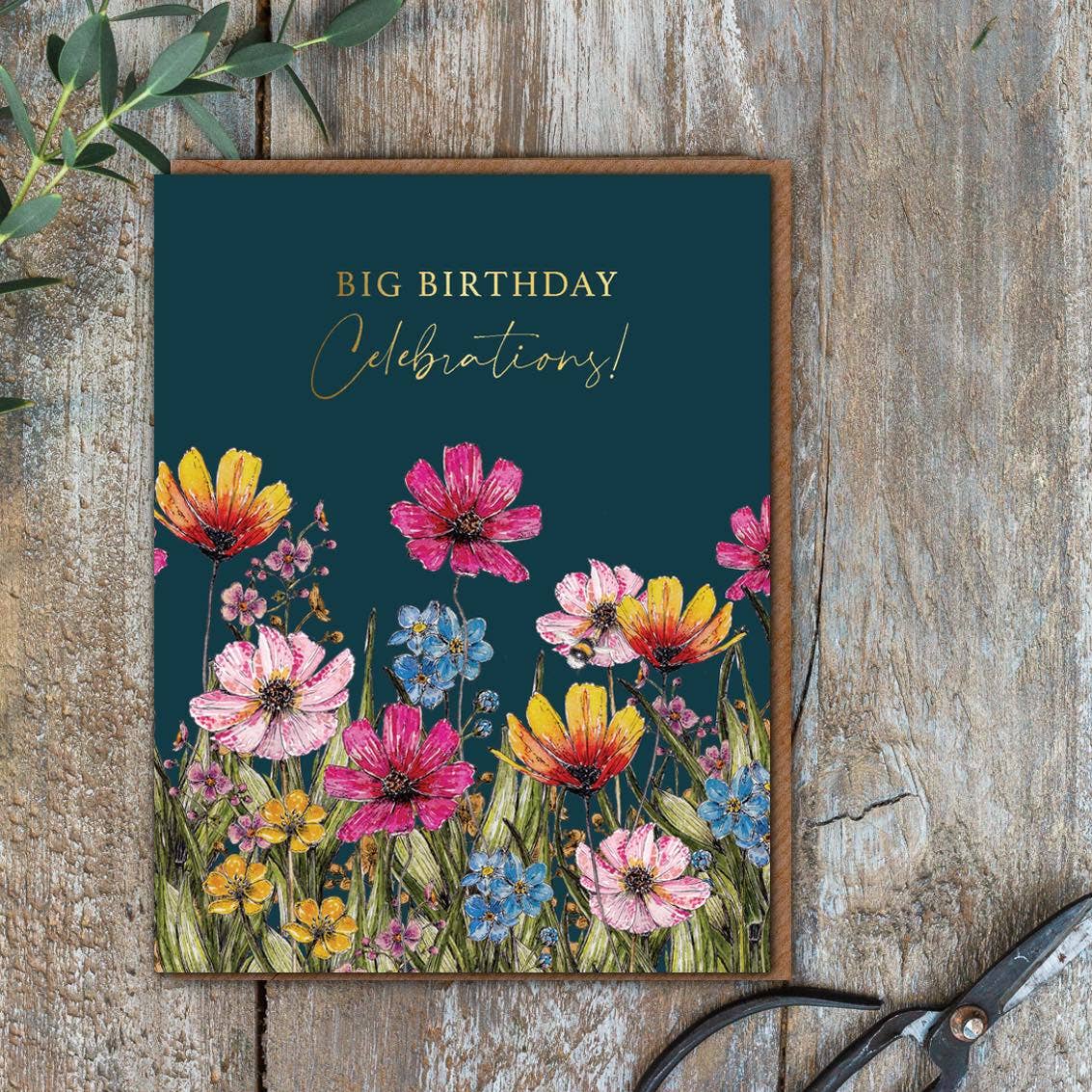 Big BIrthday Celebrations Card (Cello-Free)