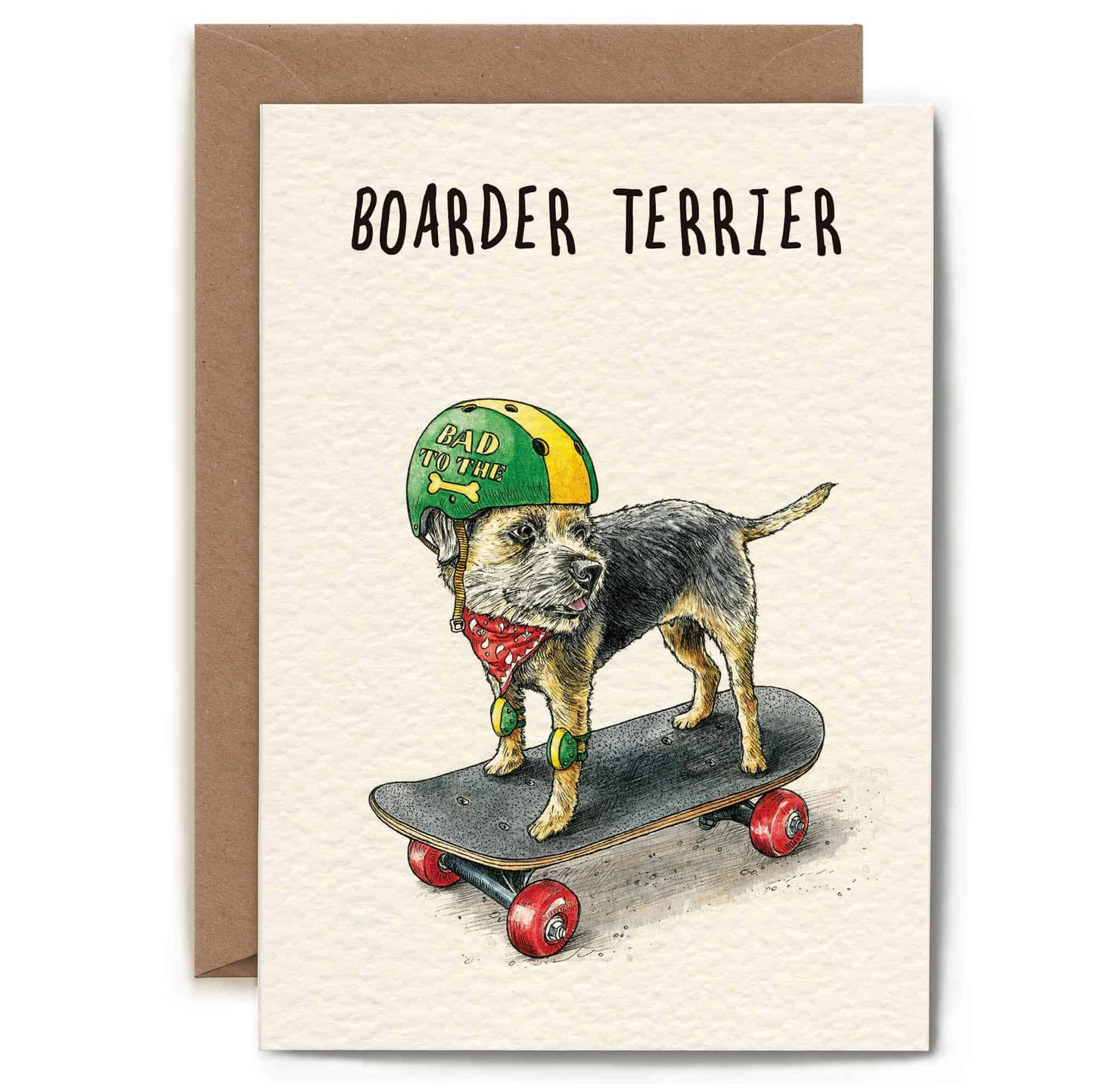 Boarder Terrier Card - Dog Card - Everyday Card: 5" x 7"