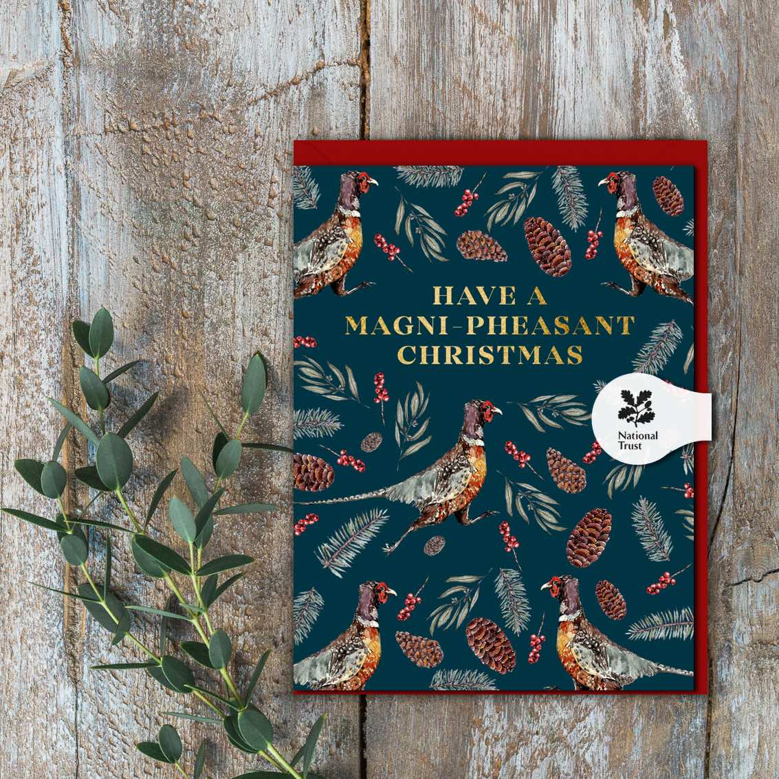 Magni-Pheasant Christmas (Pheasant) Card