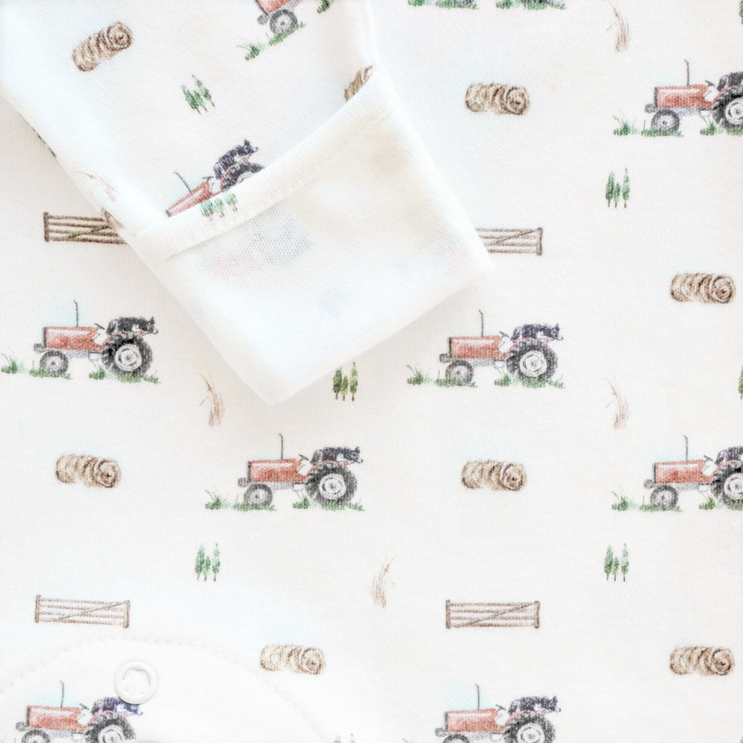 The Little Stamford Co. Tractor Baby Sleepsuit