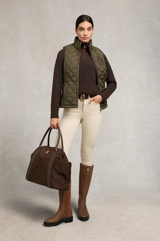Holland Cooper Lightweight Country Gilet Khaki