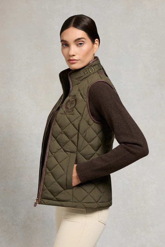 Holland Cooper Lightweight Country Gilet Khaki