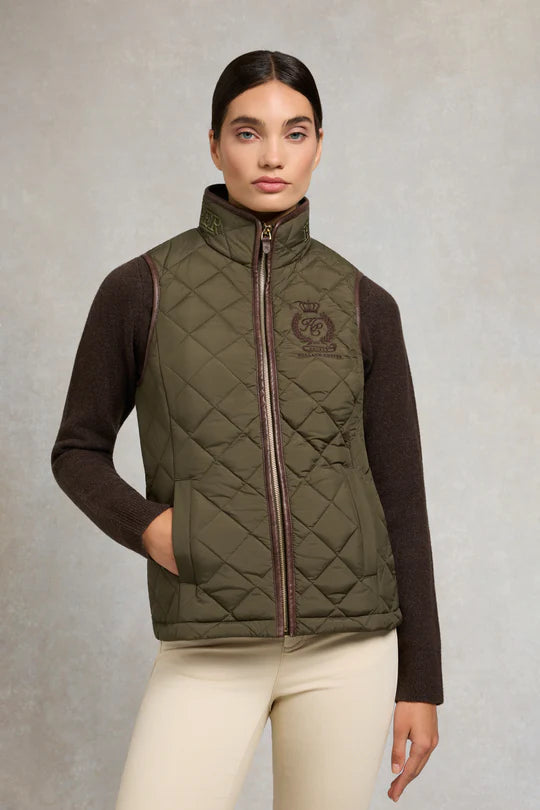 Holland Cooper Lightweight Country Gilet Khaki