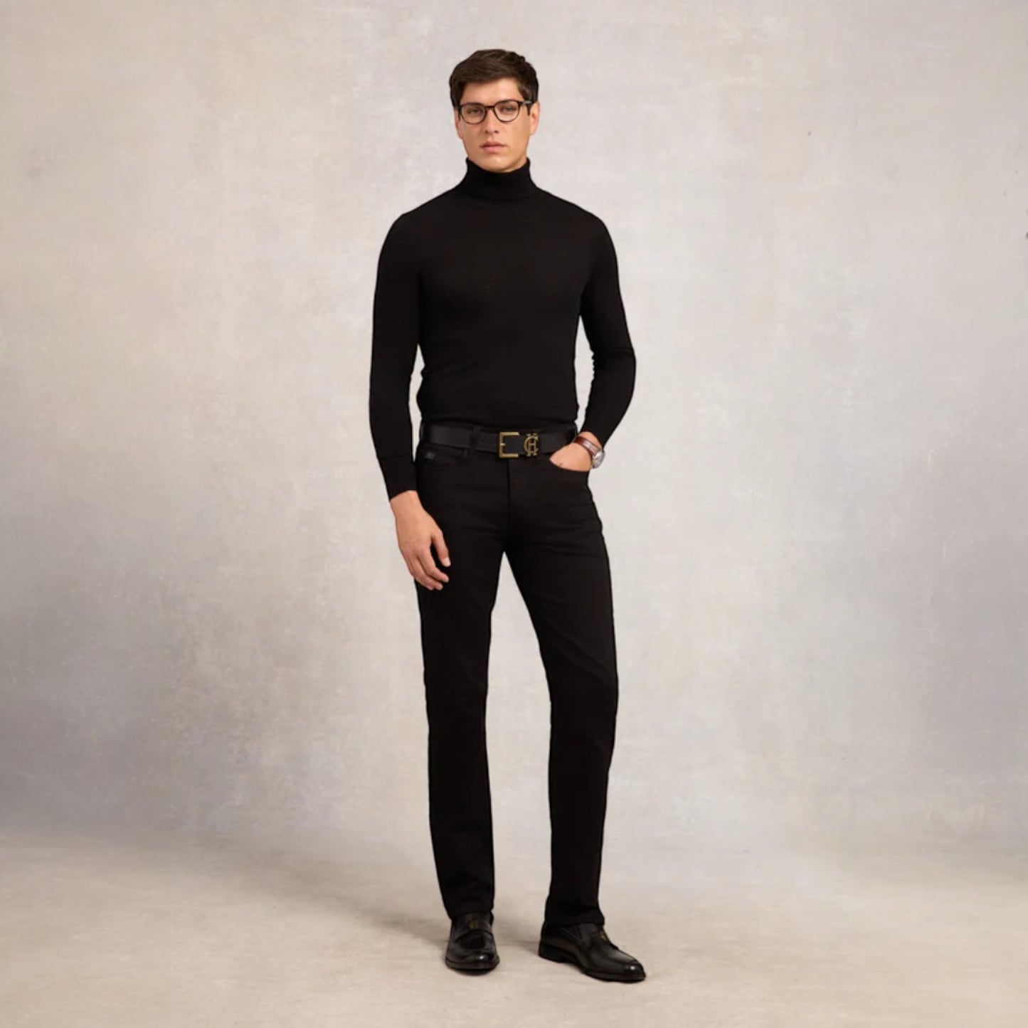 Holland Cooper Men's Classic Straight Jean Black