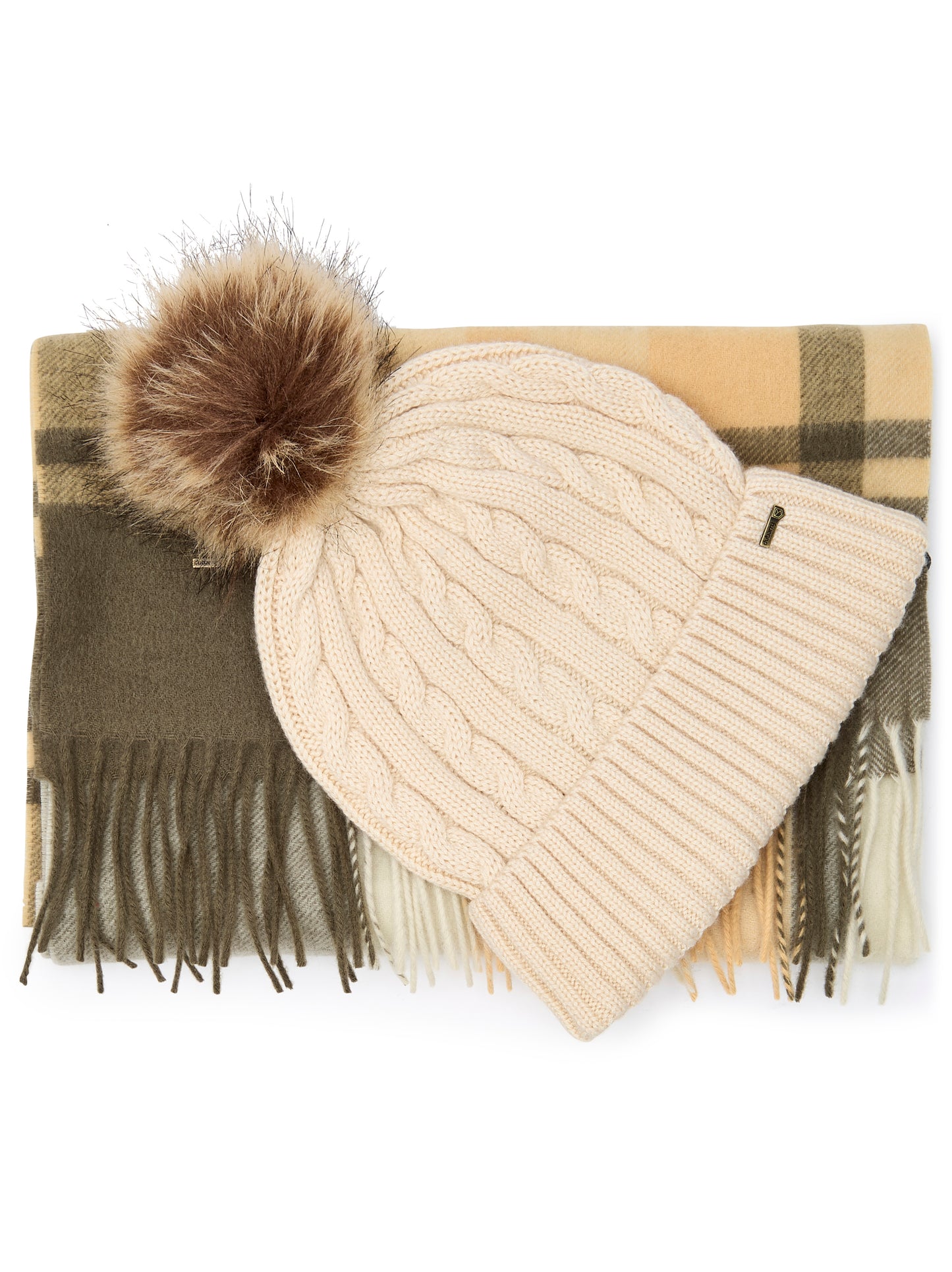 Dubarry Foley Hat & Scarf Set Dusky Green