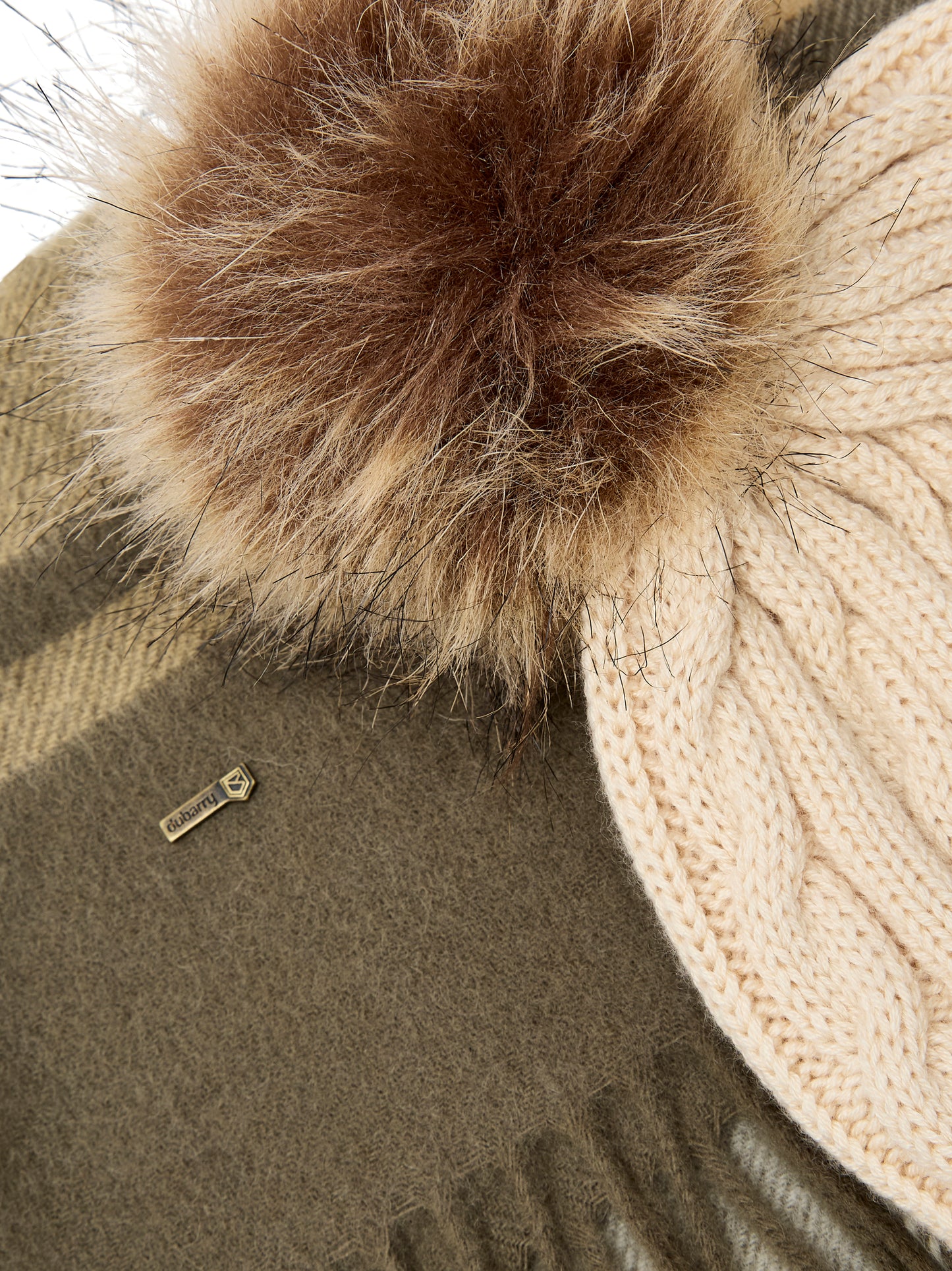 Dubarry Foley Hat & Scarf Set Dusky Green