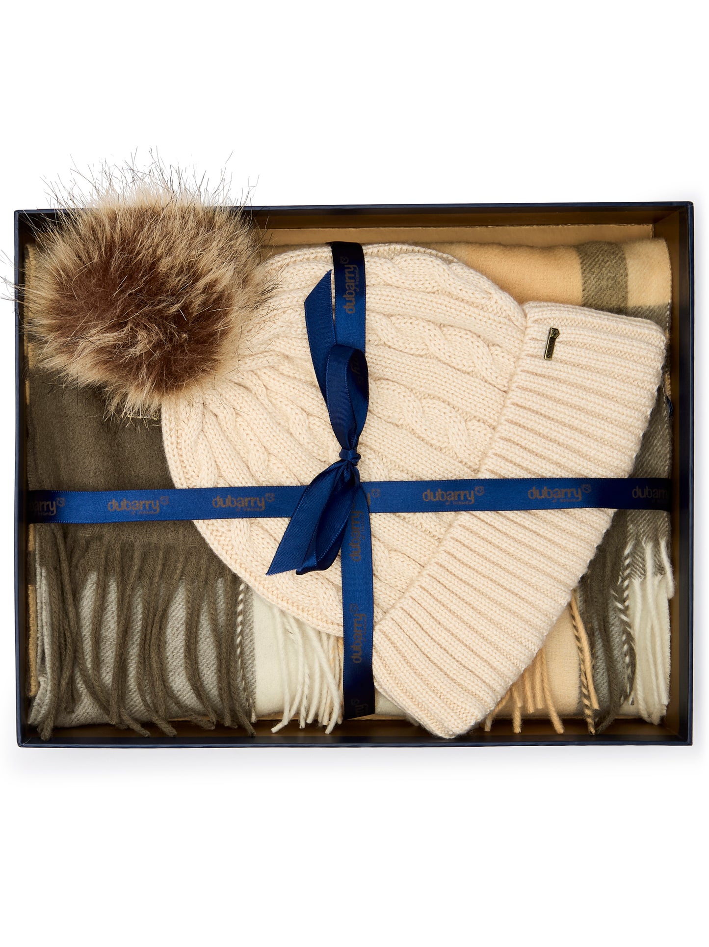 Dubarry Foley Hat & Scarf Set Dusky Green