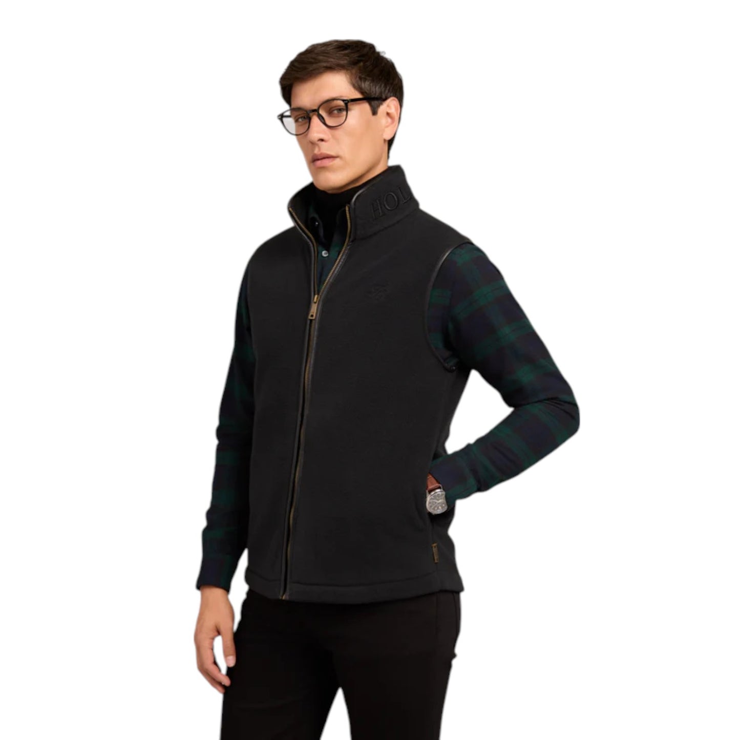 Holland Cooper Men's Country Fleece Gilet Black