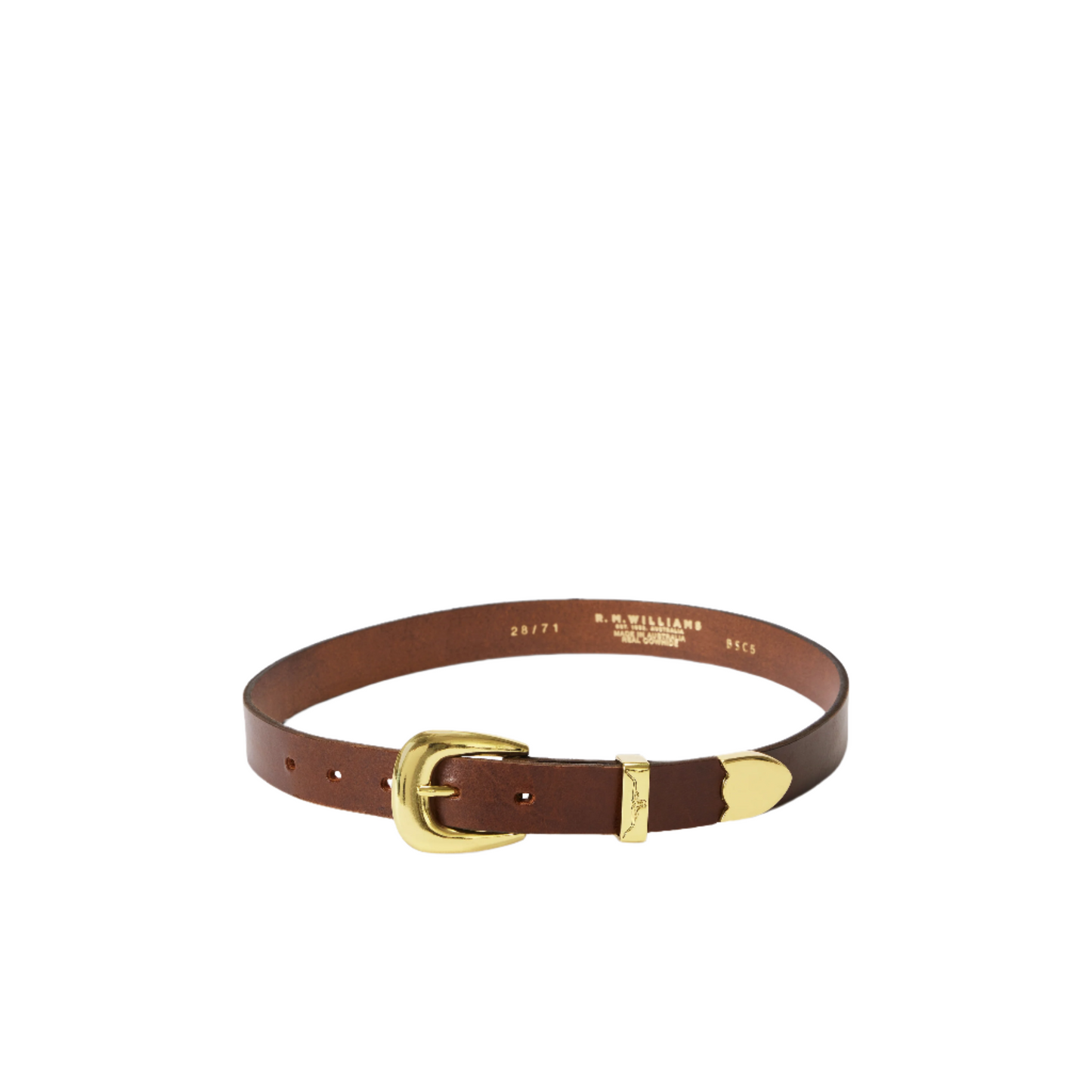 R.M. Williams Cate Belt Chocolate