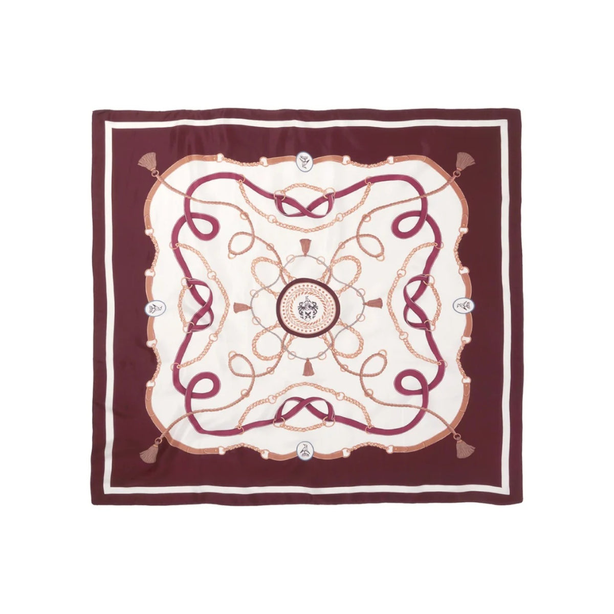 Hicks & Brown The Melford Silk Scarf Plum