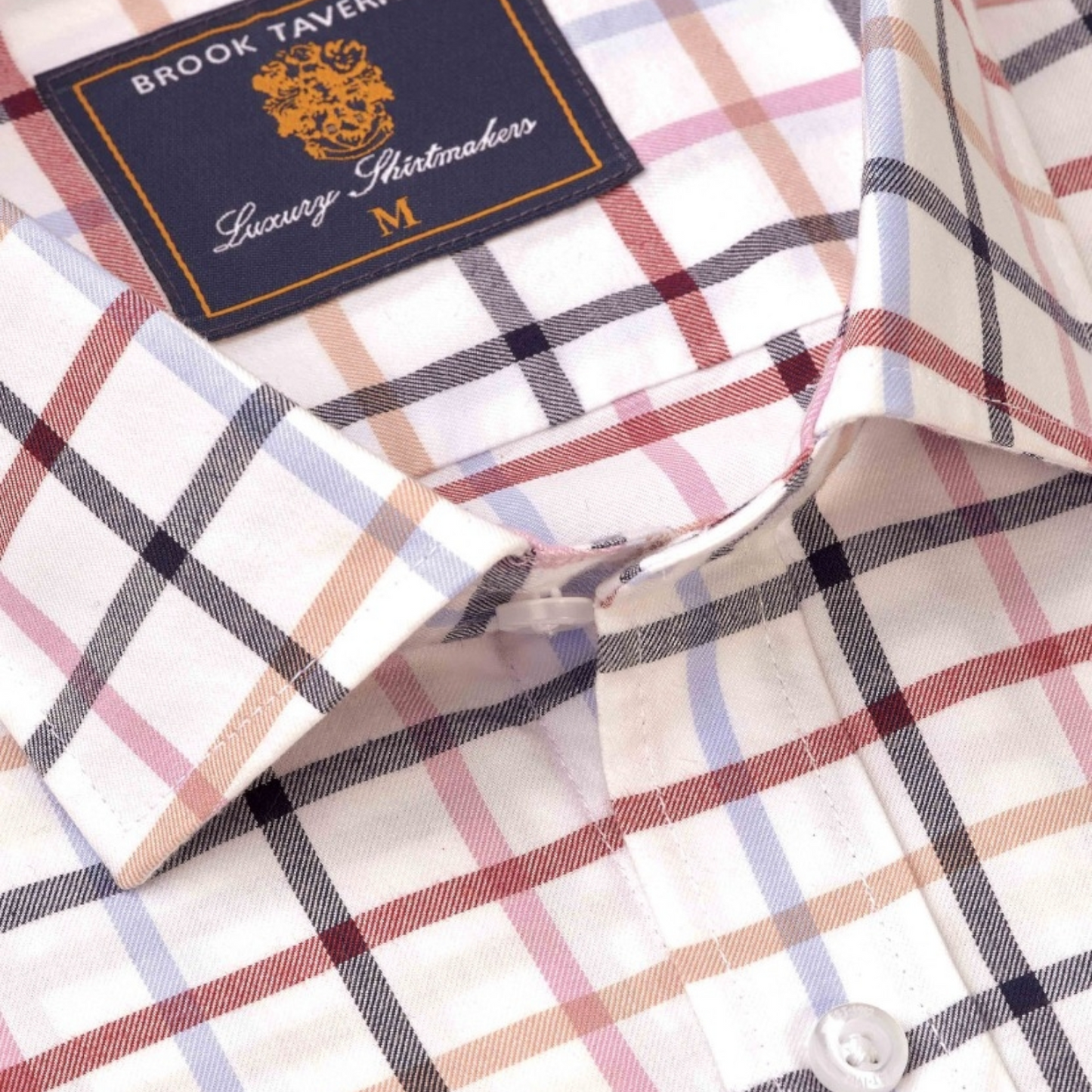 Brook Taverner Pink Tattersall Check Shirt