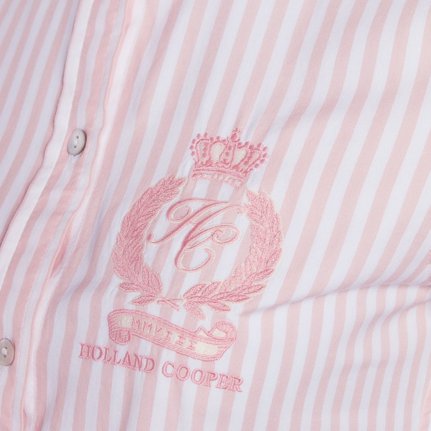 Holland Cooper Classic Button Down Shirt Pink