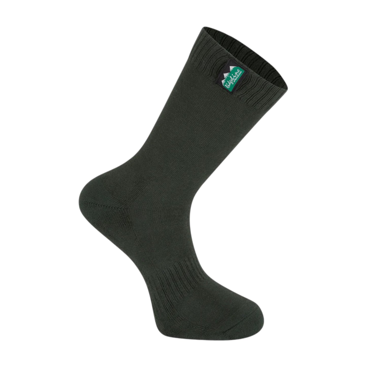 Ridgeline Cotton Work Socks Mid Length (Pack of 3) Olive