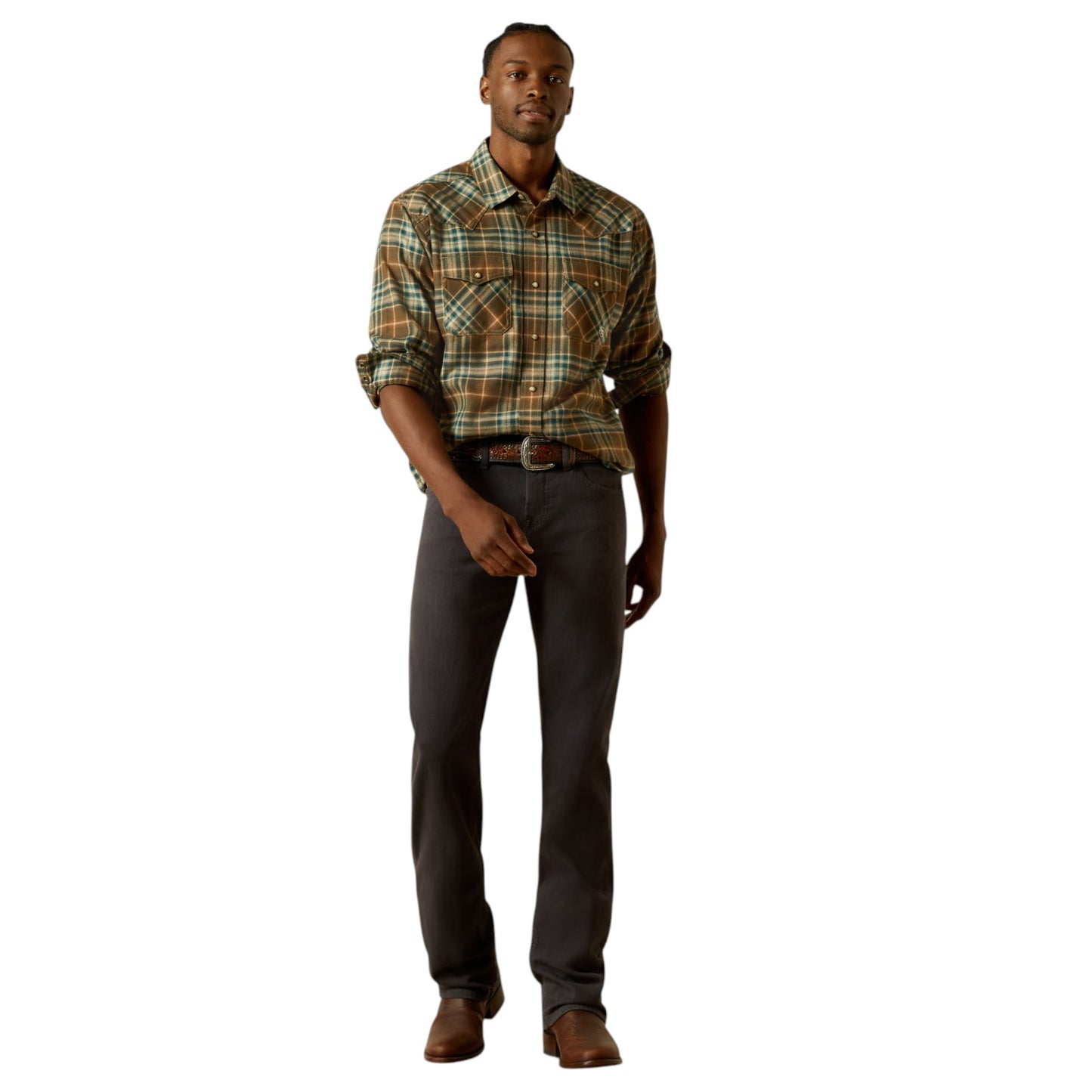 Ariat Henry Retro Fit Shirt Dark Green