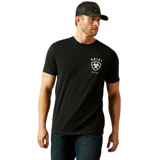 Ariat Faded Bull T-Shirt Black