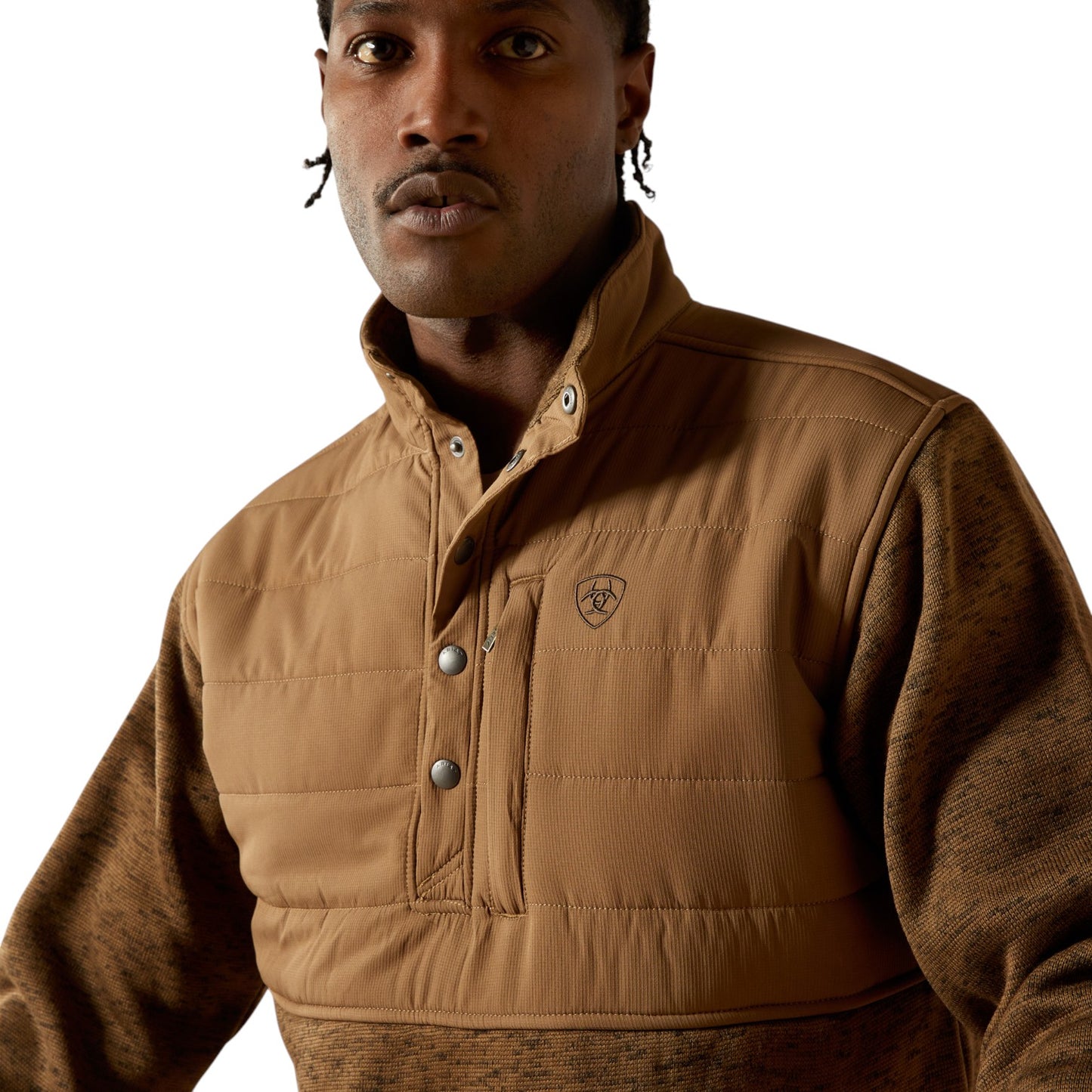 Ariat Caldwell Reinforced Snap Sweater Khaki
