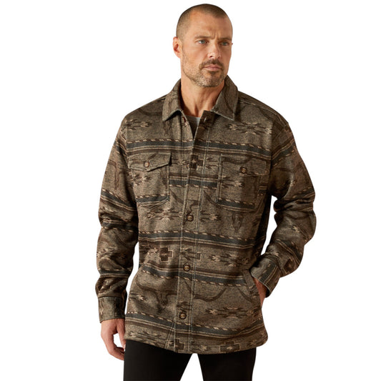 Ariat Caldwell Printed Shirt Jacket Beige