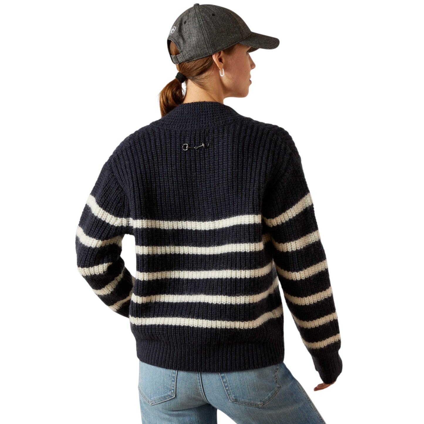 Ariat Arley Sweater Navy & Cream Stripe