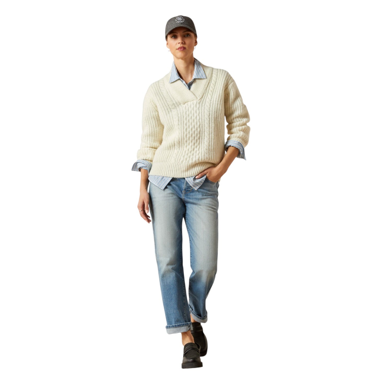 Ariat Arley Sweater Artic Wolf