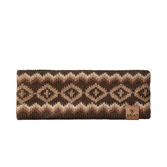 Ariat Bristol Headband Chocolate Brown