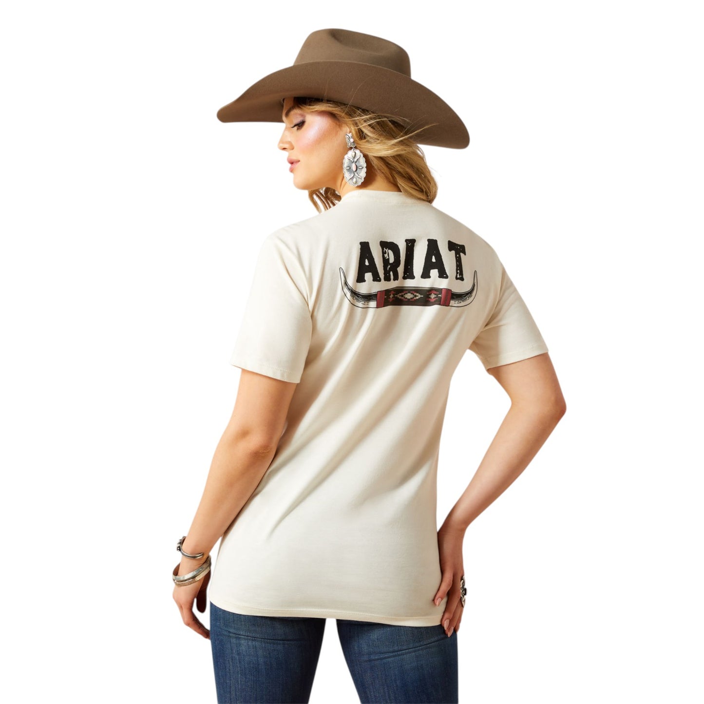 Ariat Bull Horns T-Shirt Natural