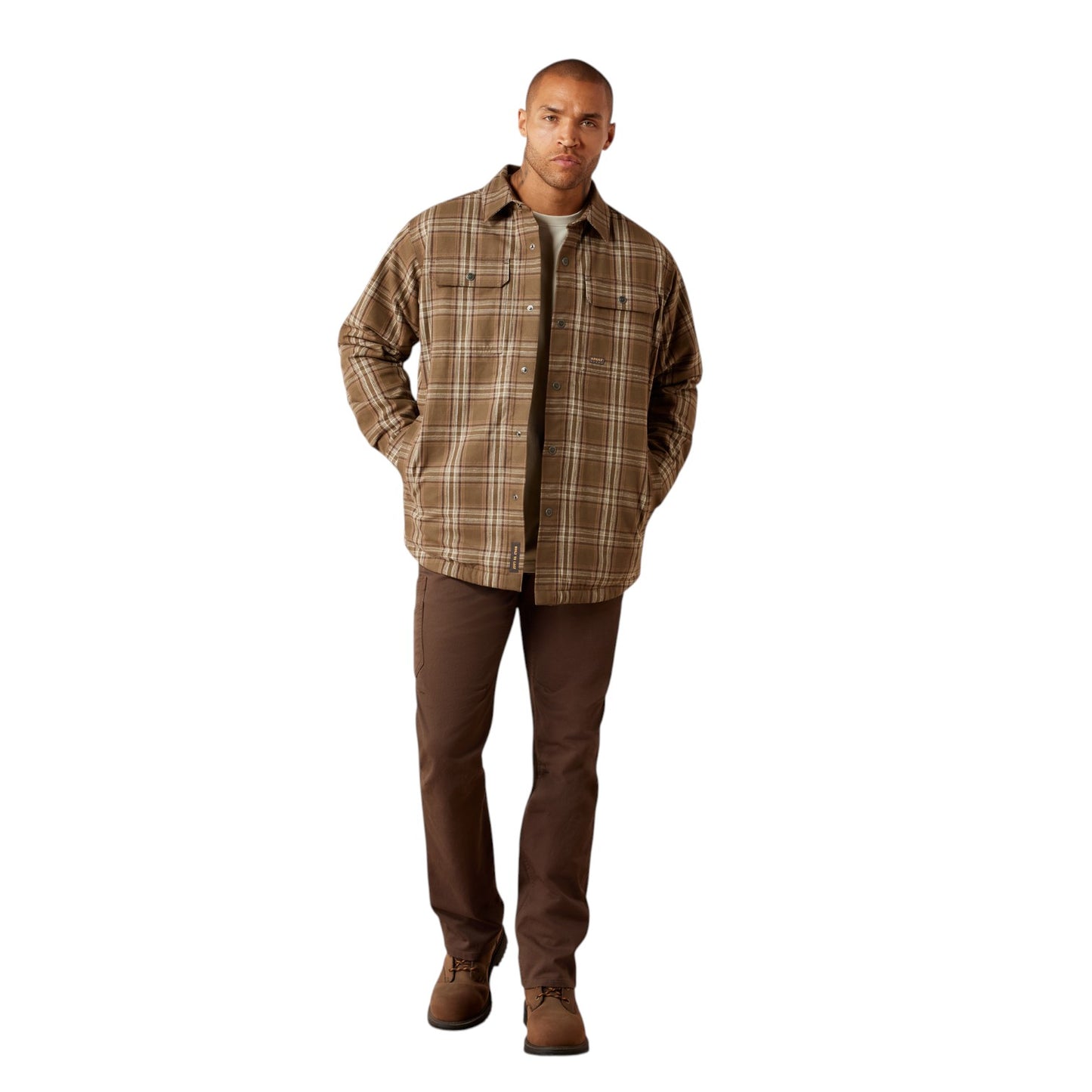Ariat Men's Rebar Flannel Insulated Shirt Jacket Cotton