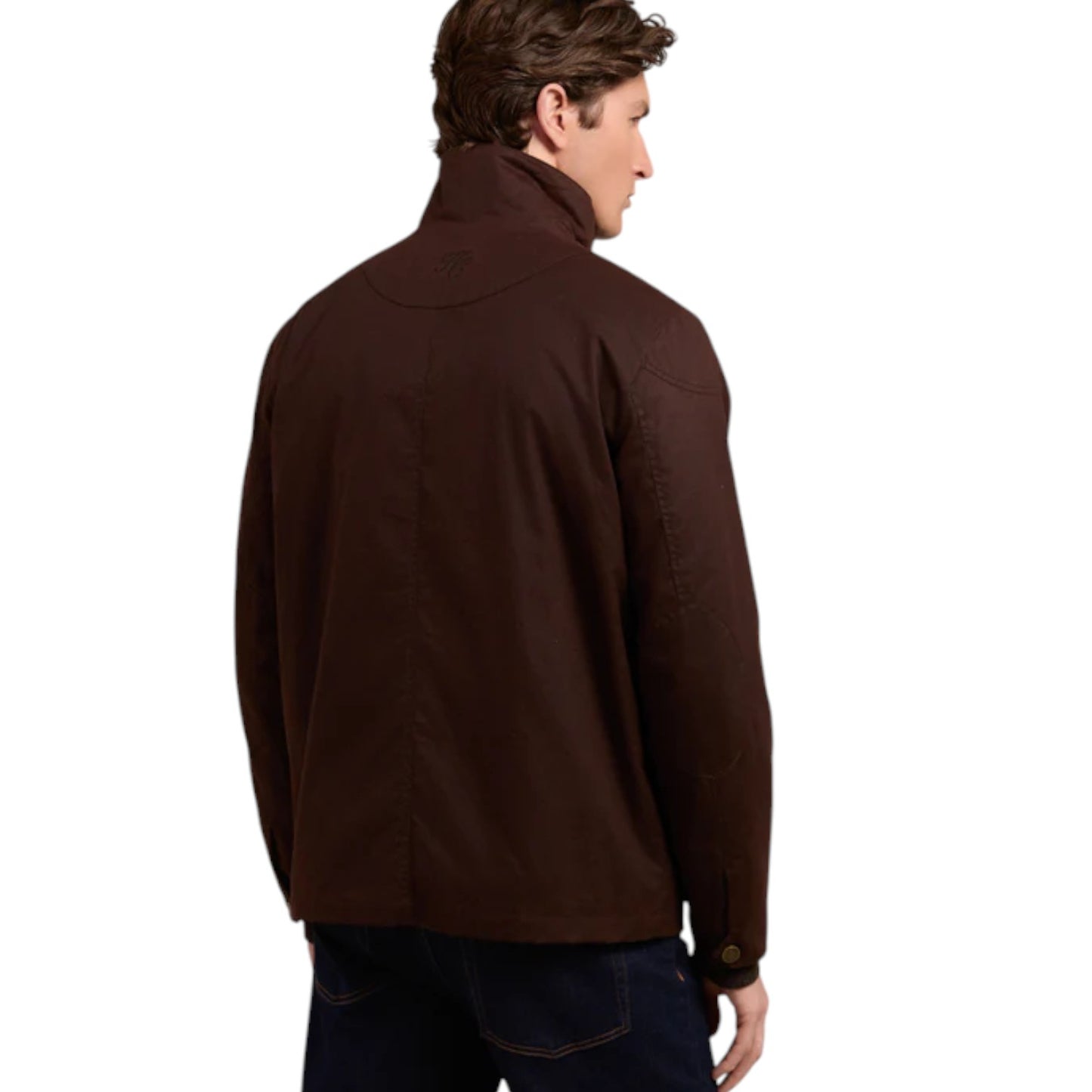 Holland Cooper Men's Four Pocket Wax Jacket Chocolate