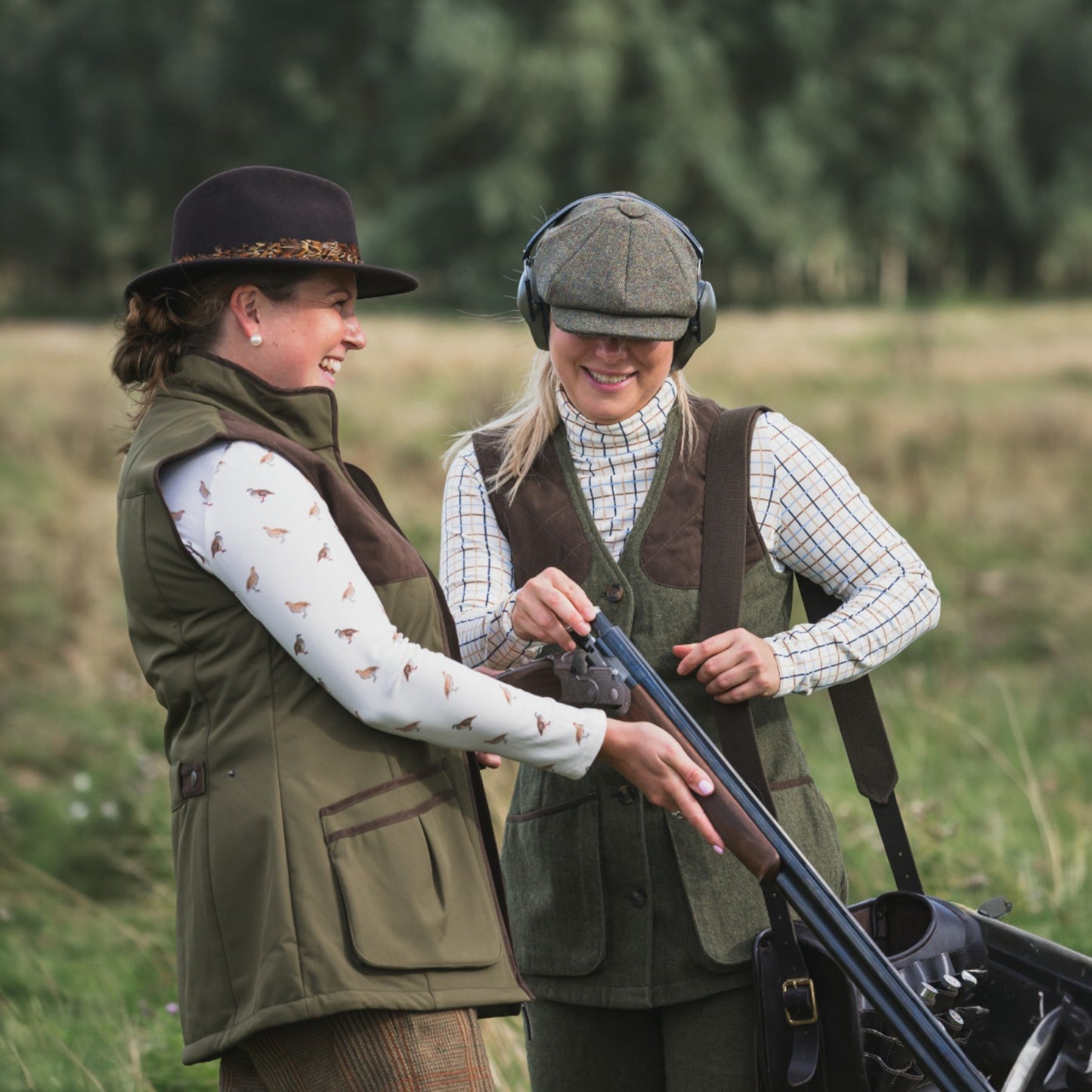 Ginger & Jardine Cosy Roll Neck Blue and Brown