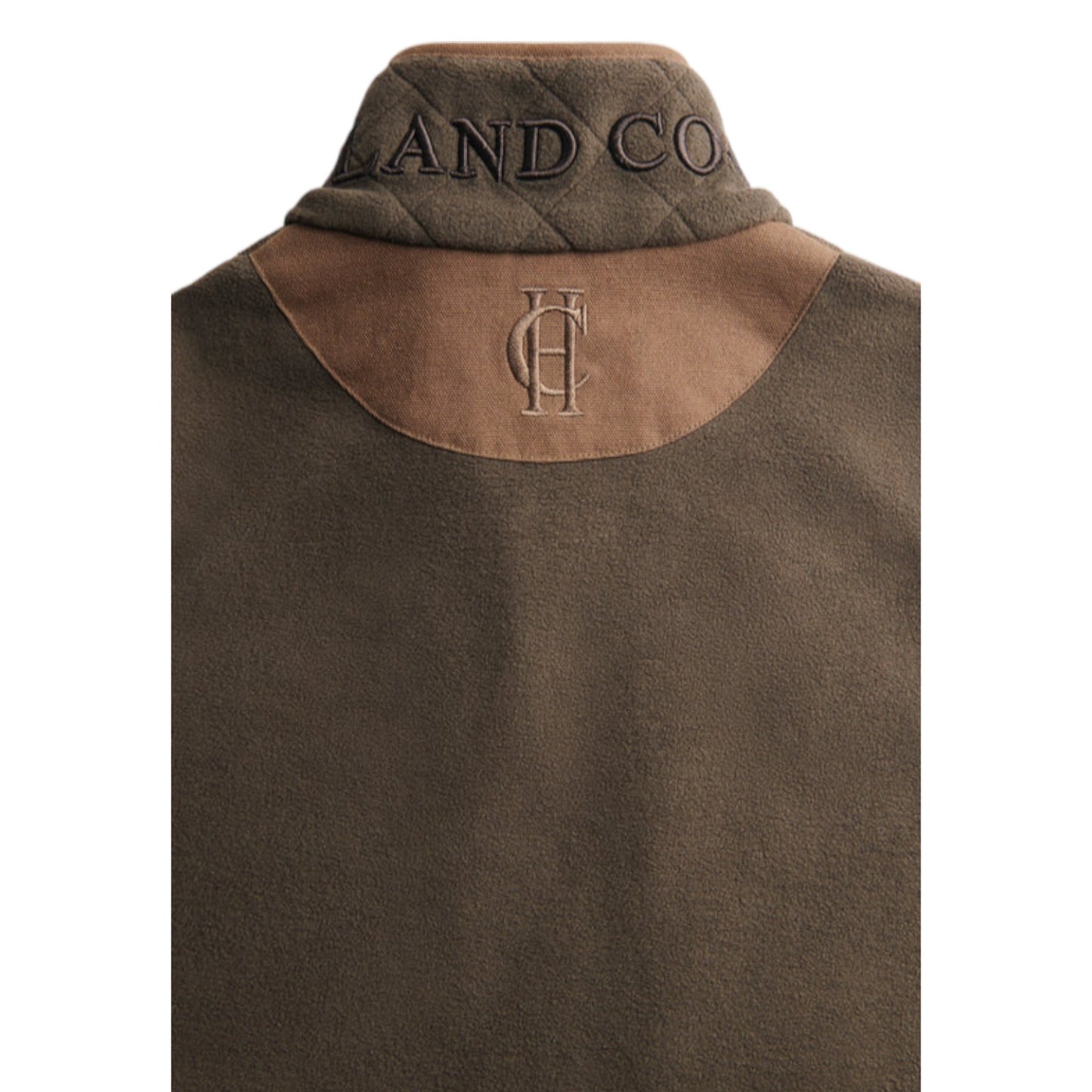 Holland Cooper Country Longline Fleece Gilet Khaki